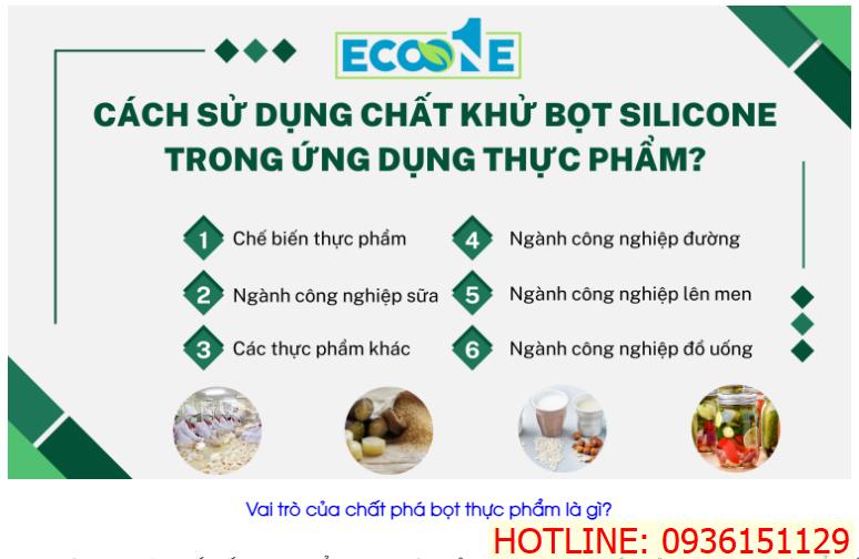 Vai trò của chất phá bọt thực phẩm là gì